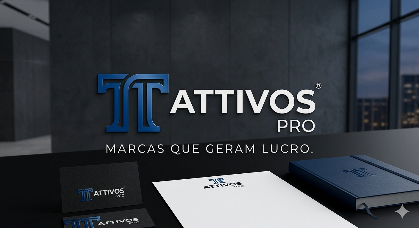 Identidade visual ATTIVOS PRO aplicada em escritório