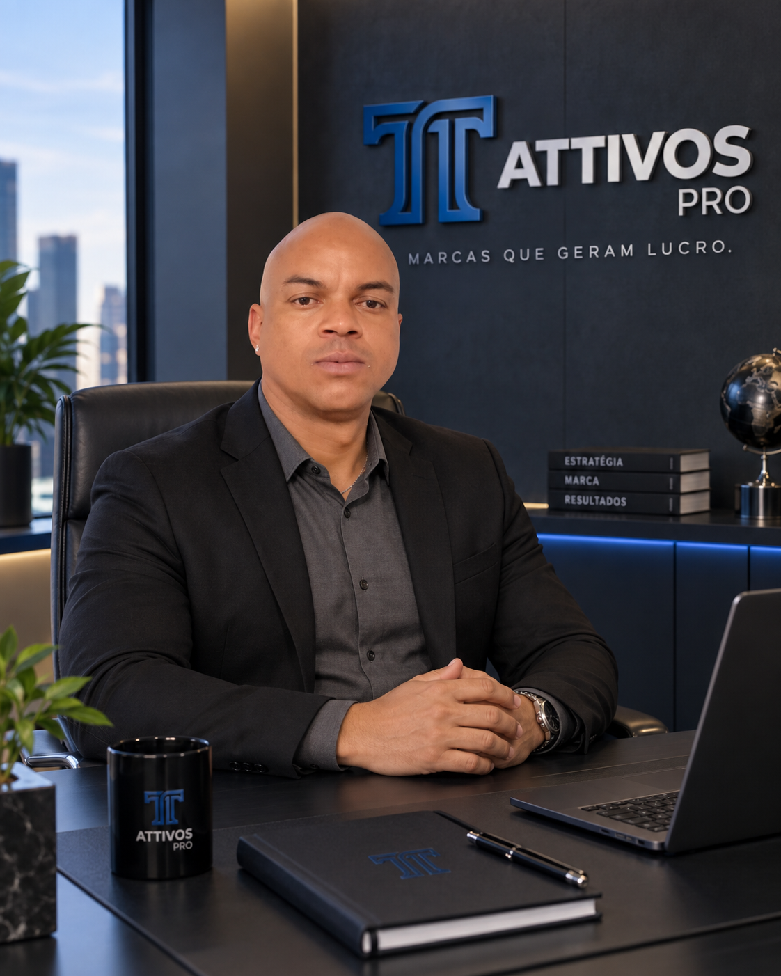 Representante da ATTIVOS PRO em escritório premium